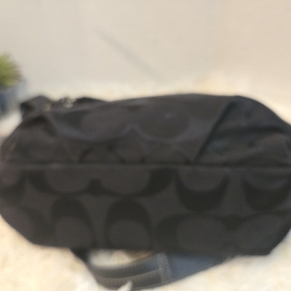 Black Shoulder Bag with Silver Accents - Picture 4 of 13